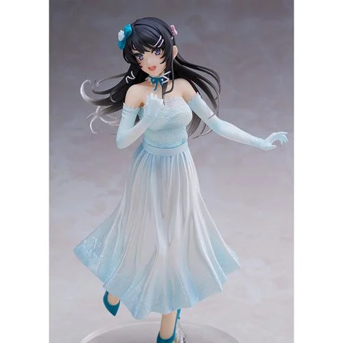 TAITO Rascal Does Not Dream of Bunny Girl Senpai Mai Sakurajima Party Dress Version Coreful Statue